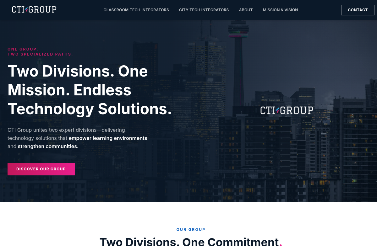 ctigroupinc.com homepage preview