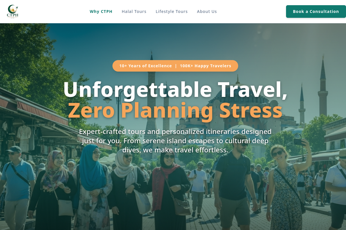 CTPH Tour — live website preview