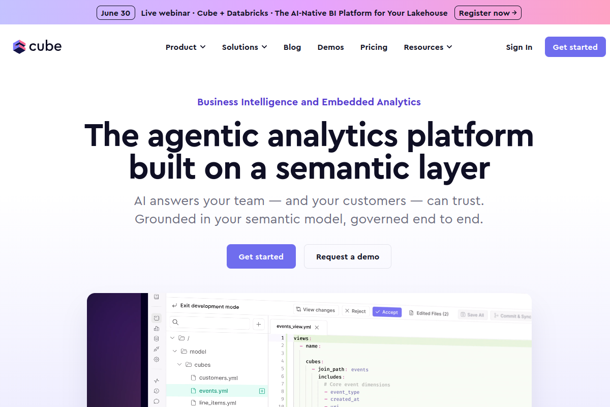 Cube Dev (Cube.js) screenshot
