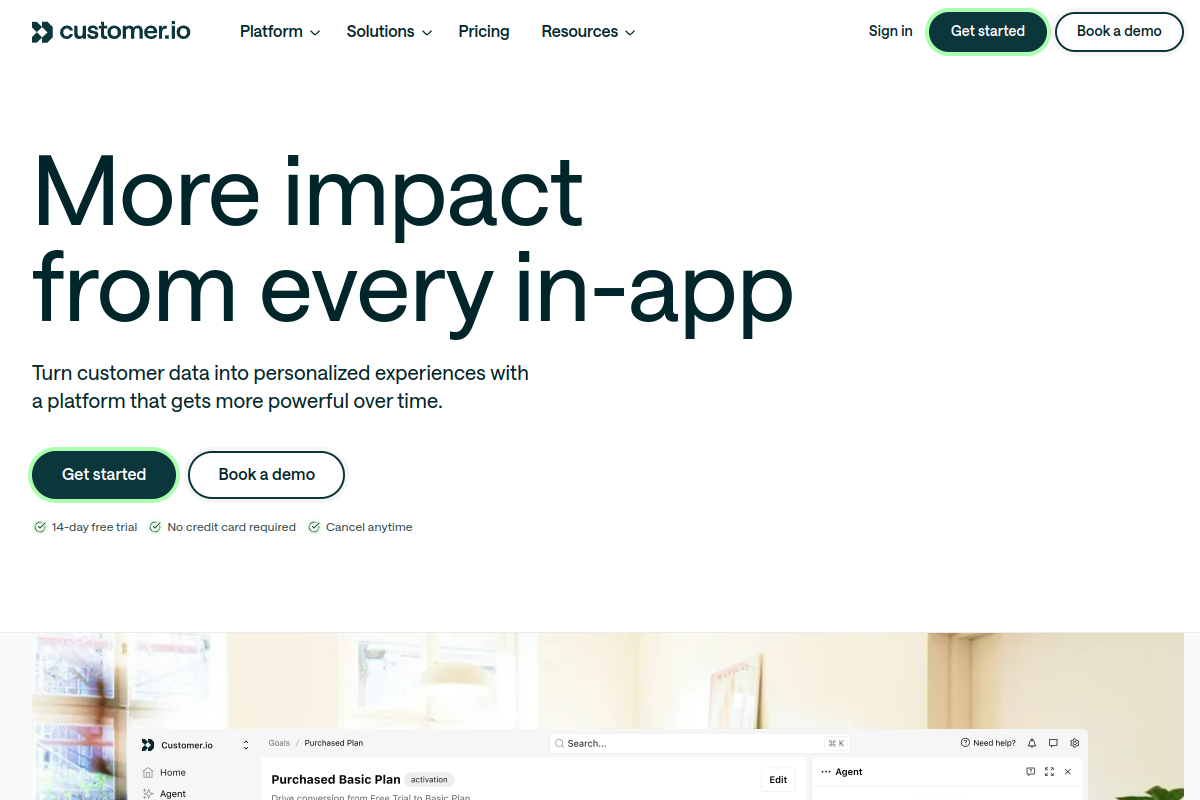 Customer.io screenshot