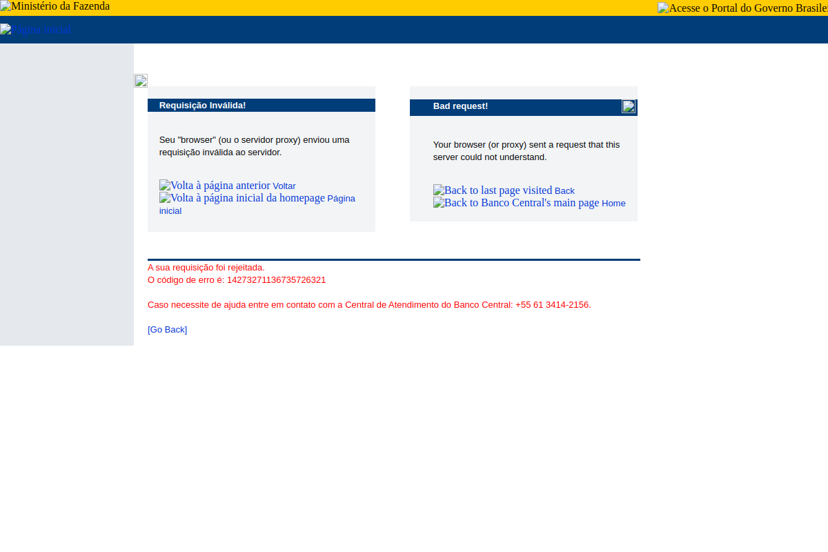 Brazil Central Bank Open Data preview