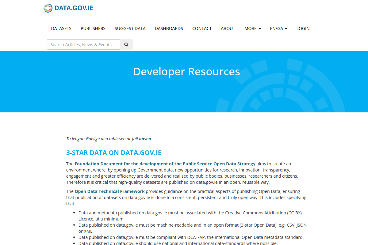 Open Government, Ireland preview