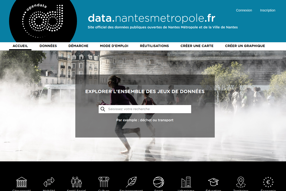 City, Nantes Open Data preview