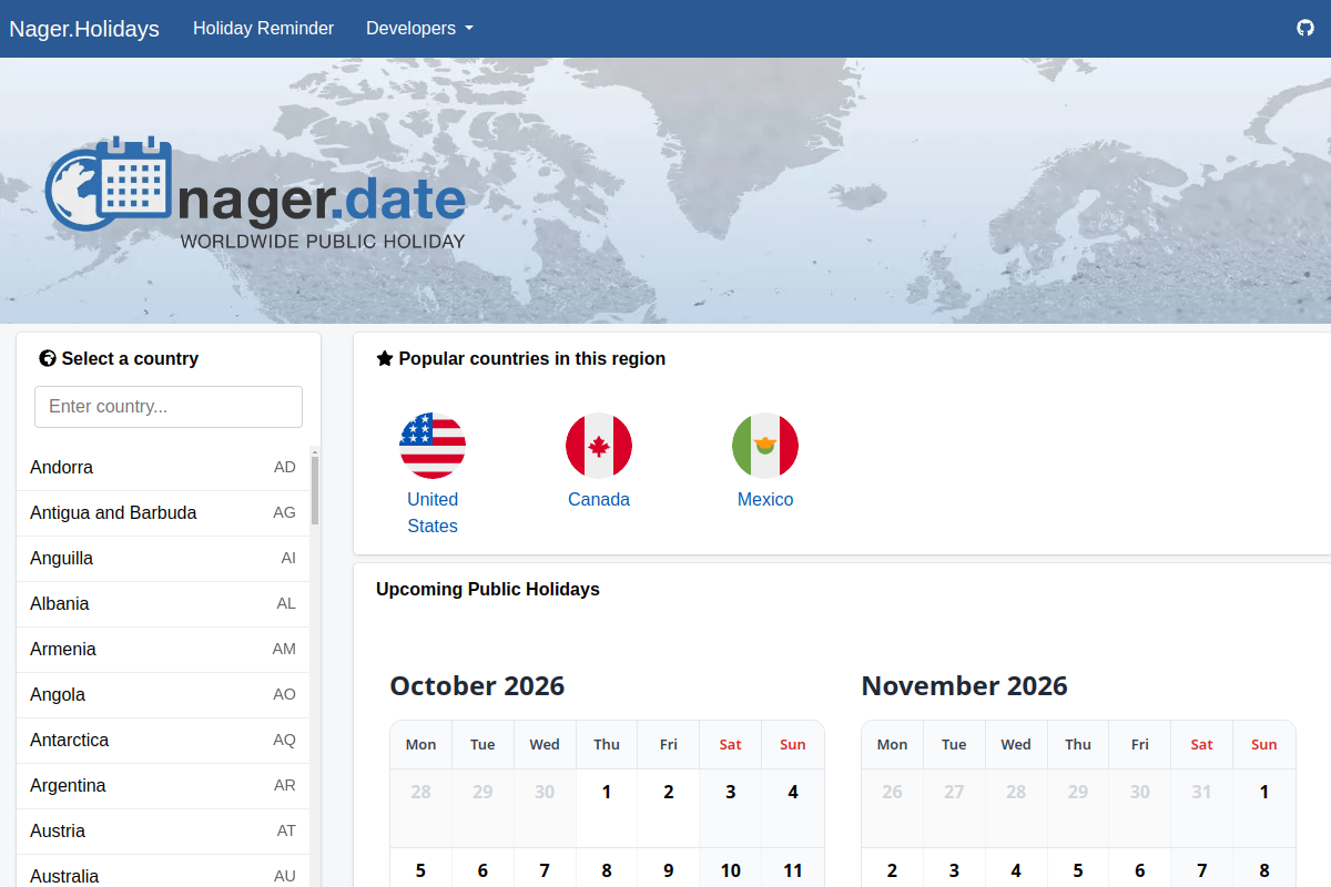 Nager.Date preview