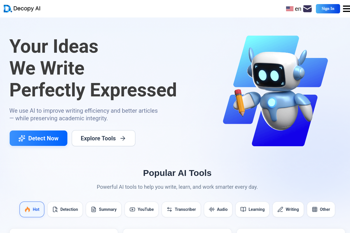 Decopy AI preview