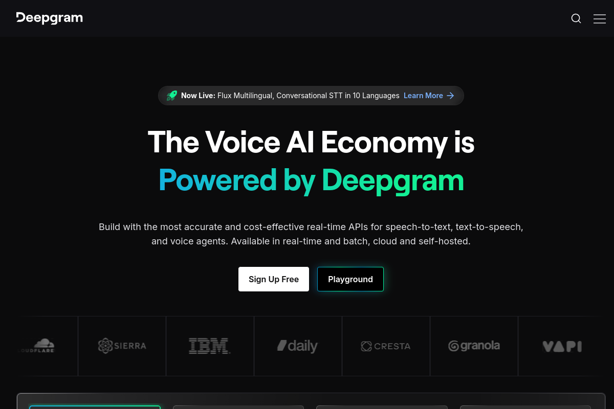 Deepgram screenshot