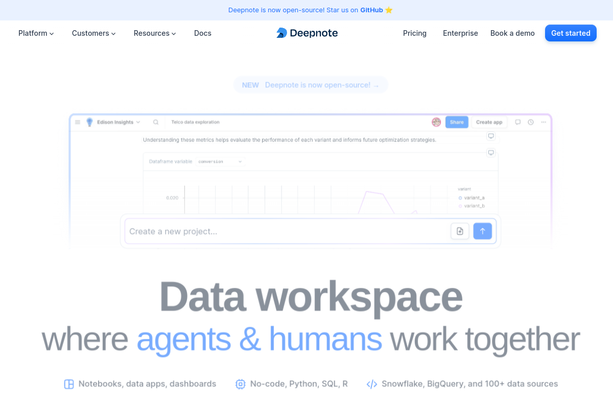 Deepnote screenshot