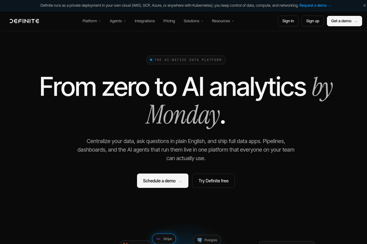 Definite.app website screenshot 1