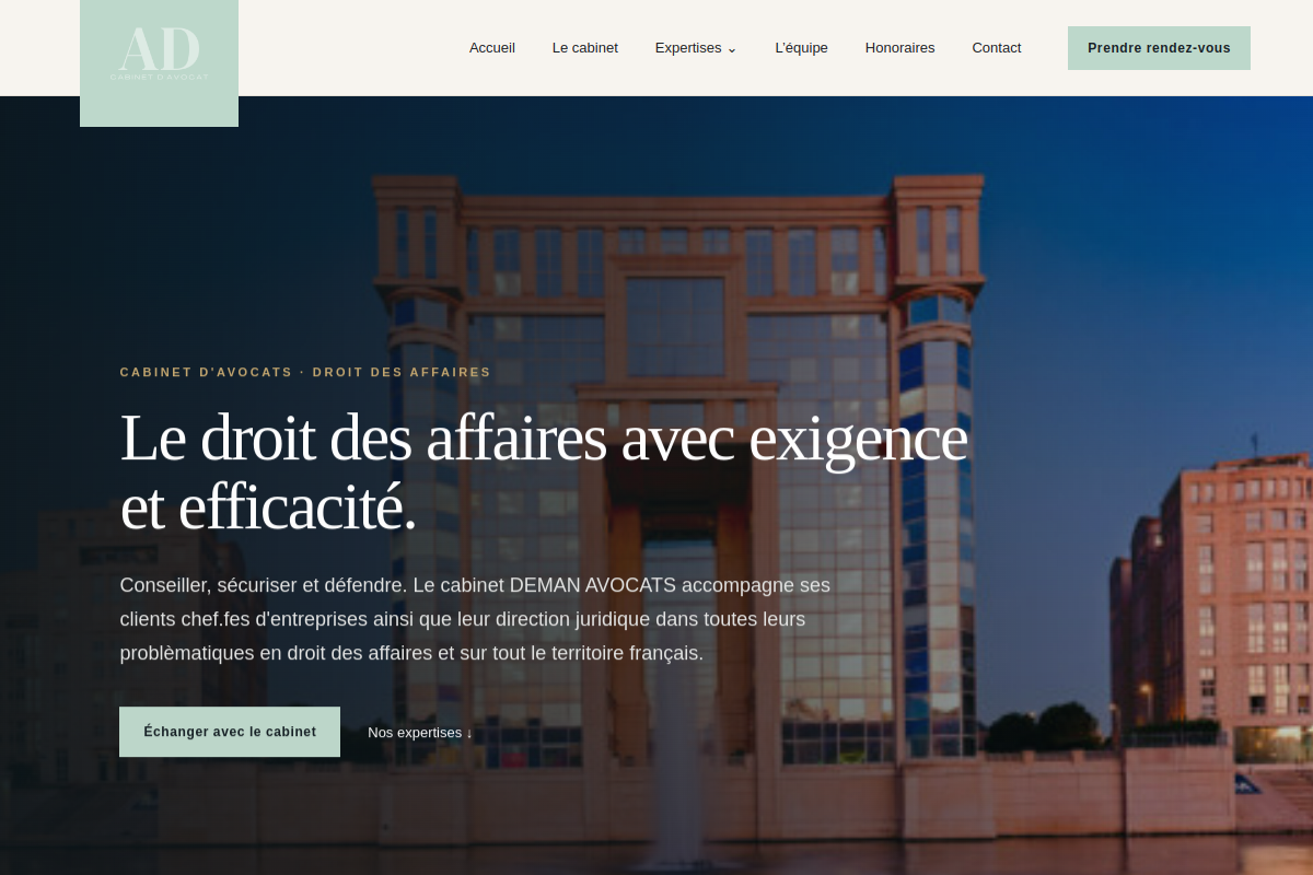 Capture du site deman-avocats.com