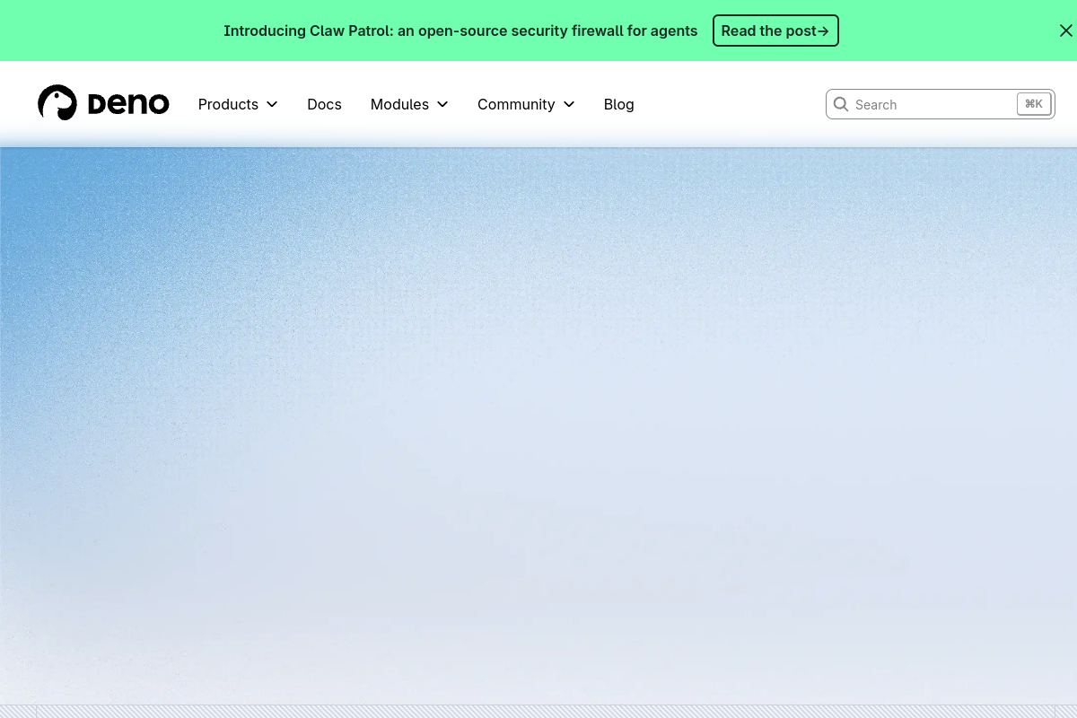 Deno Deploy screenshot