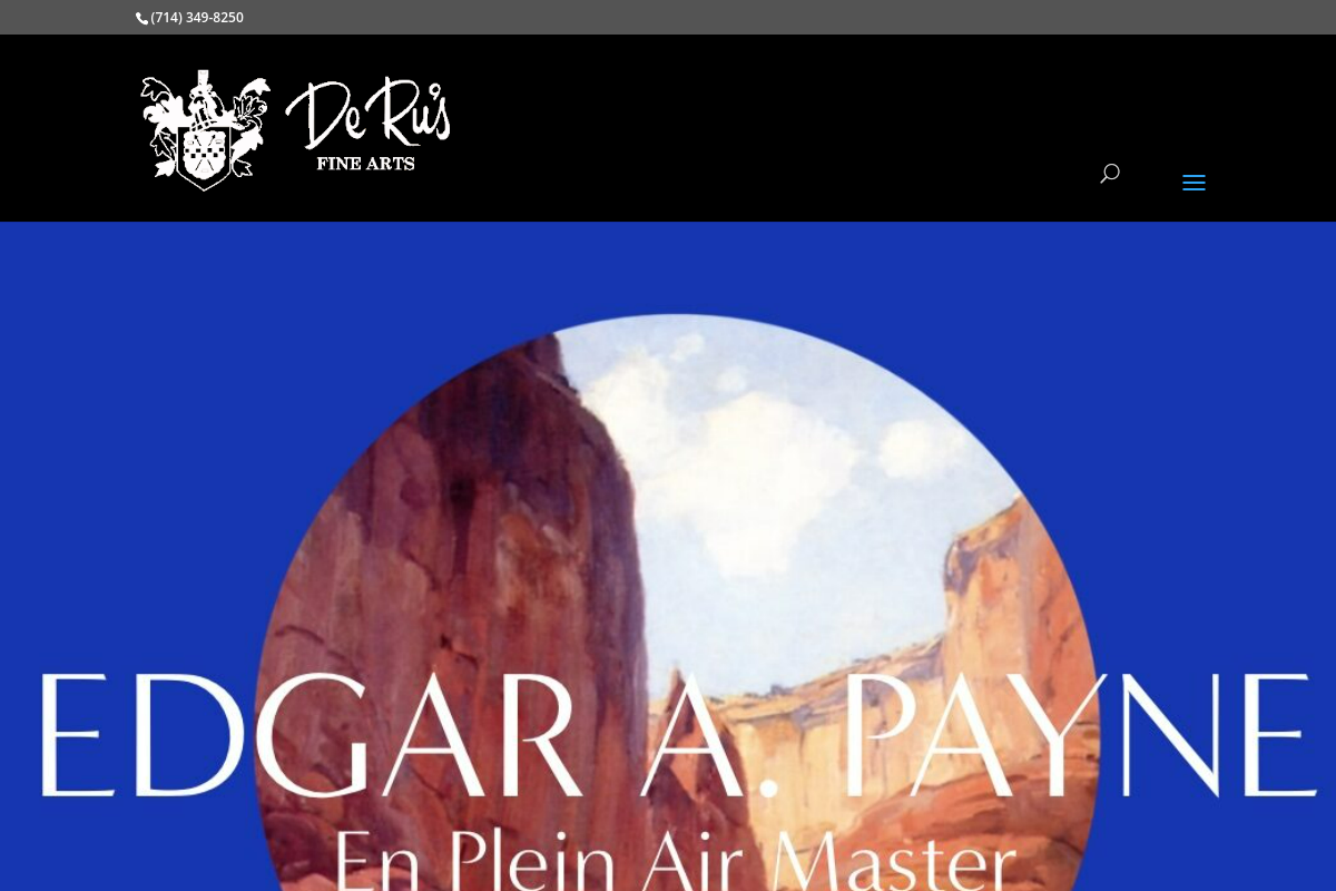 Homepage preview of DeRu's Fine Arts
