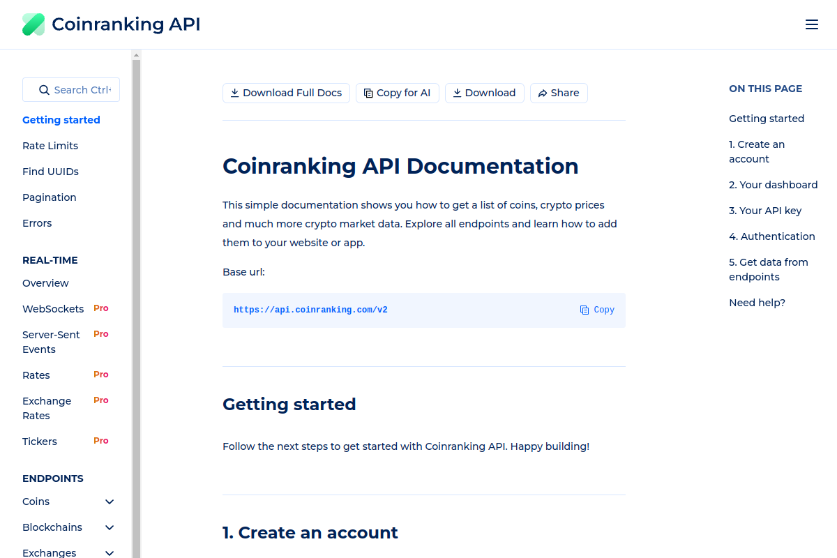 CoinRanking preview