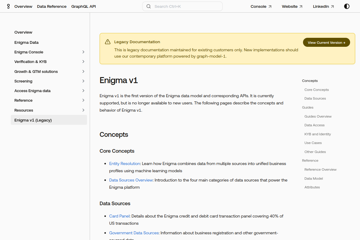 Enigma Public preview