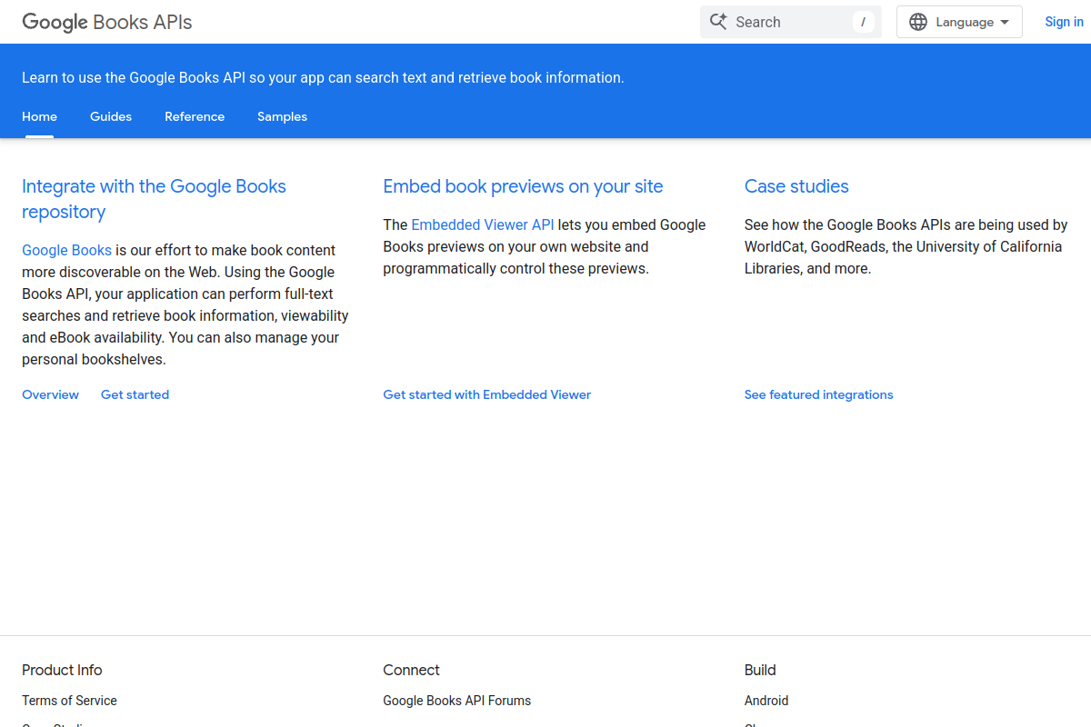 Google Books preview