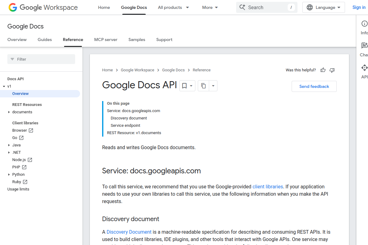 Google Docs preview