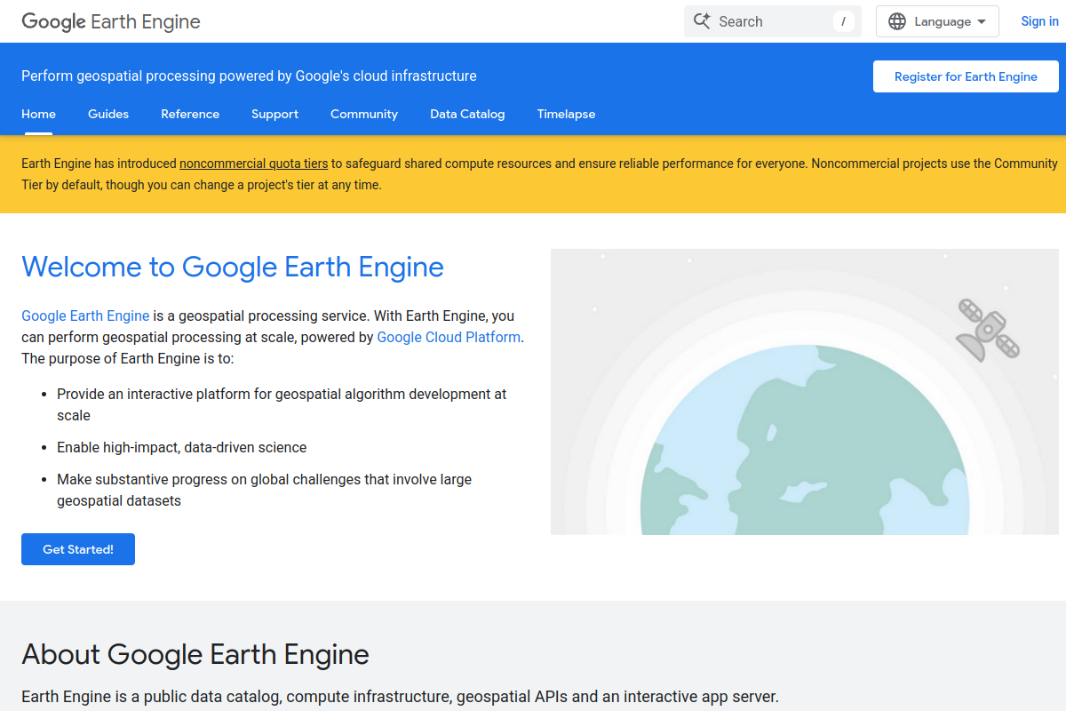 Google Earth Engine preview