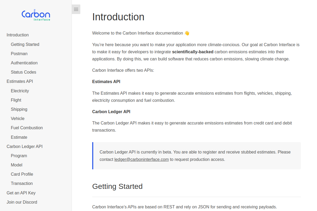 Carbon Interface preview