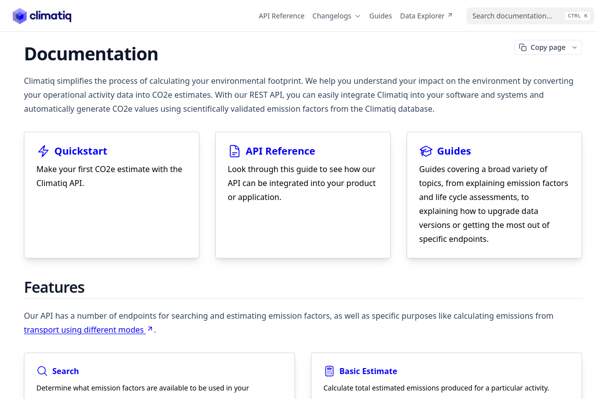 Climatiq preview