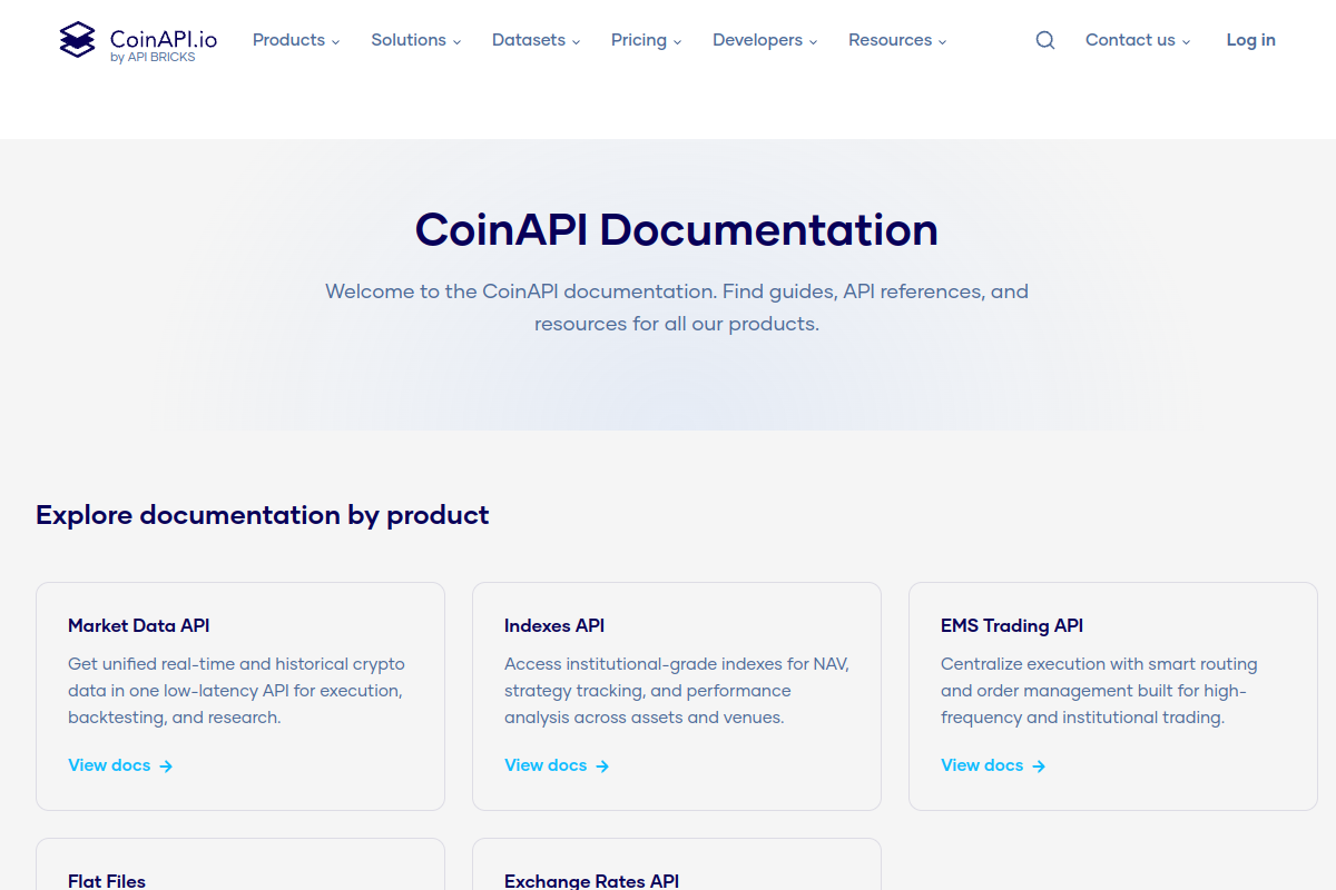 CoinAPI preview