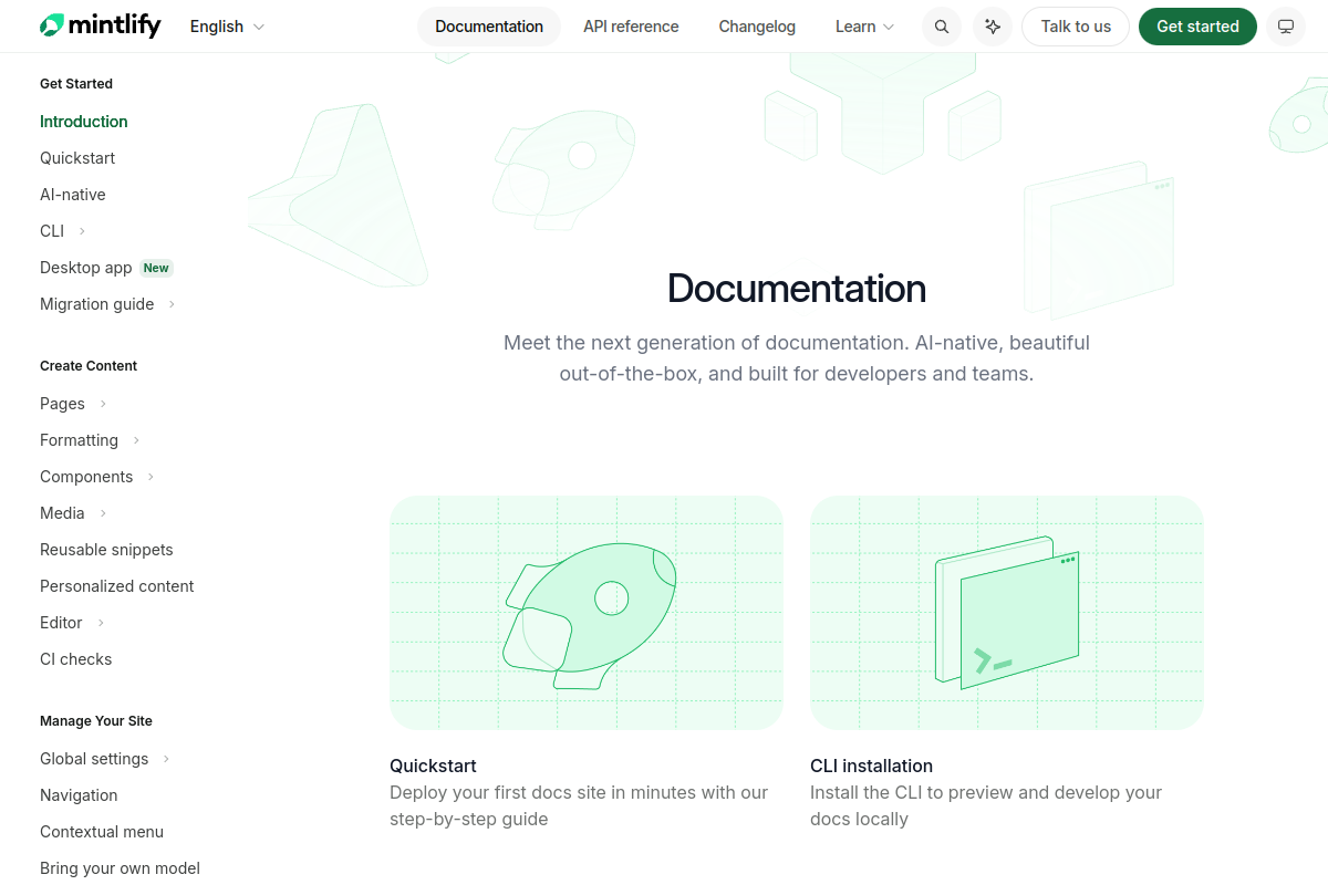 Mintlify preview