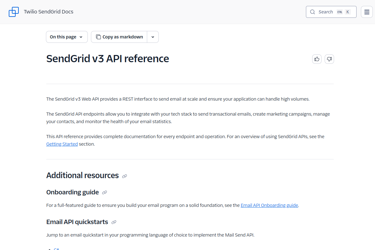 Sendgrid preview