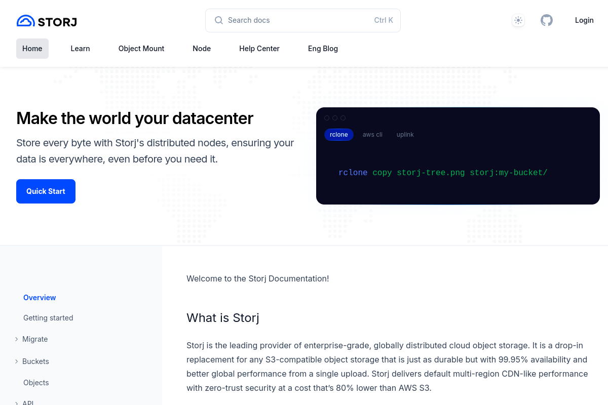 Storj preview