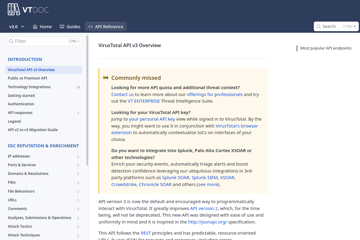 VirusTotal preview