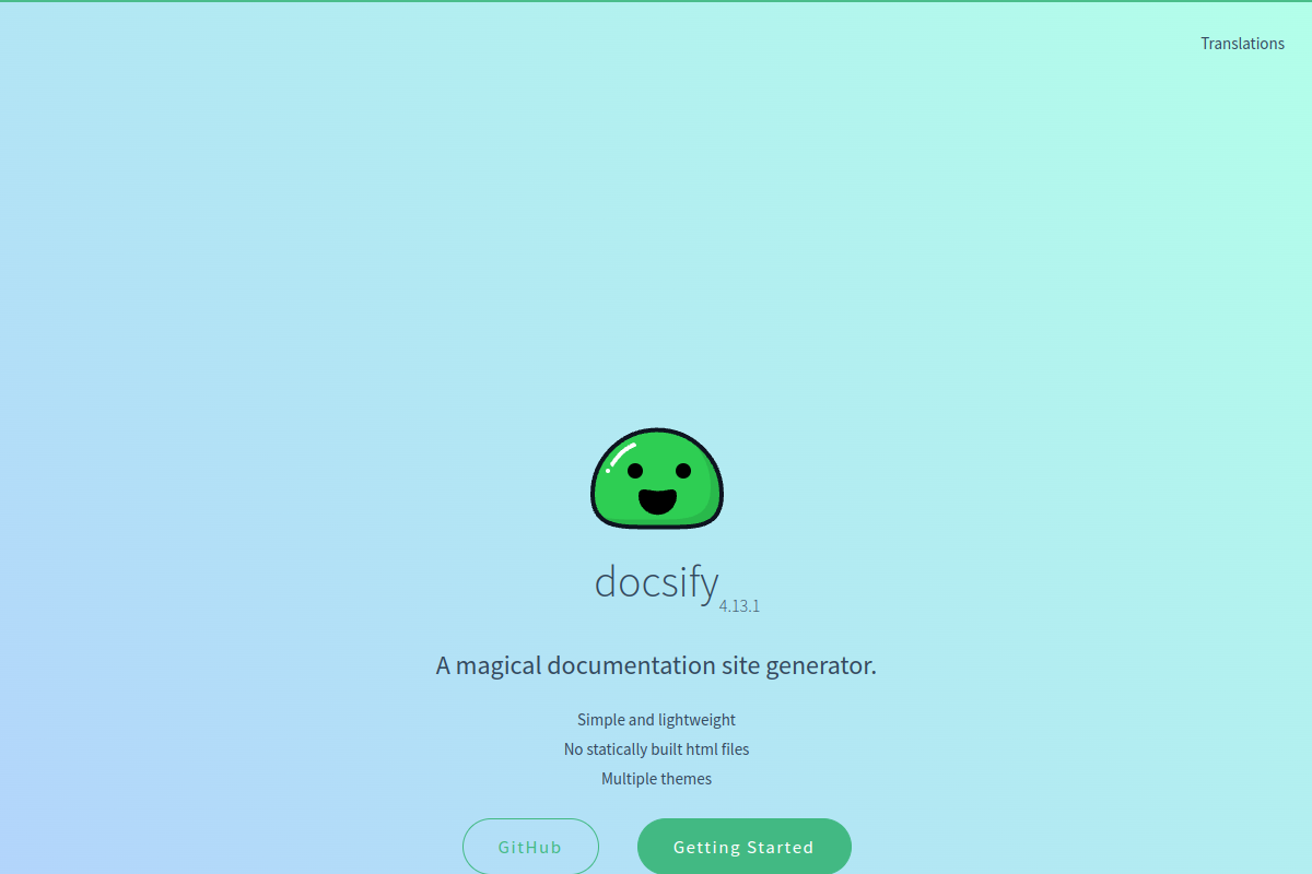 Screenshot of docsify.js.org
