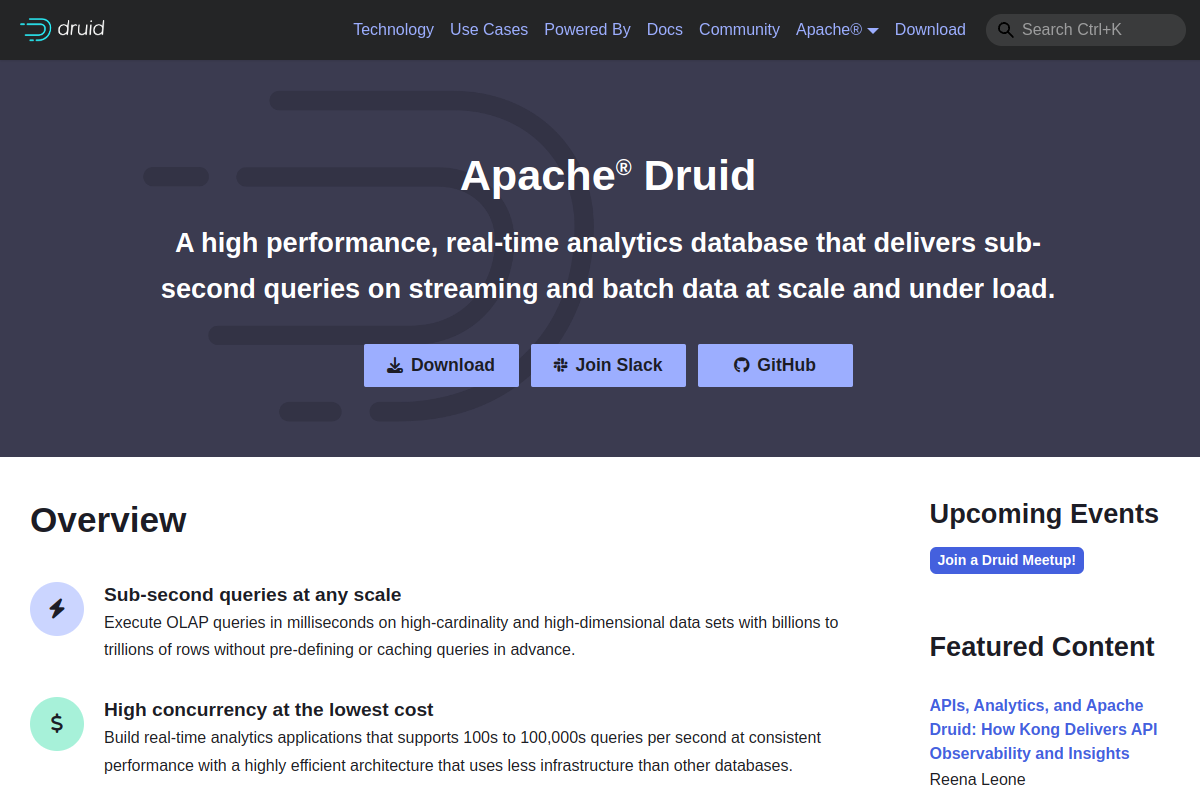 Apache Druid screenshot