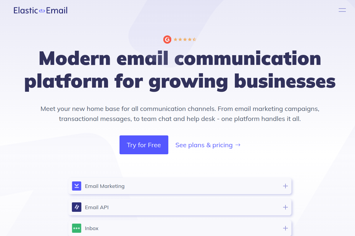 Elastic Email screenshot