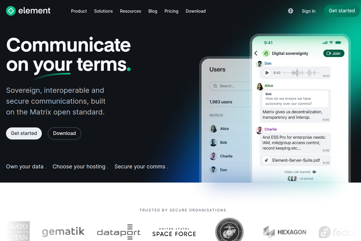 Element (Matrix) preview