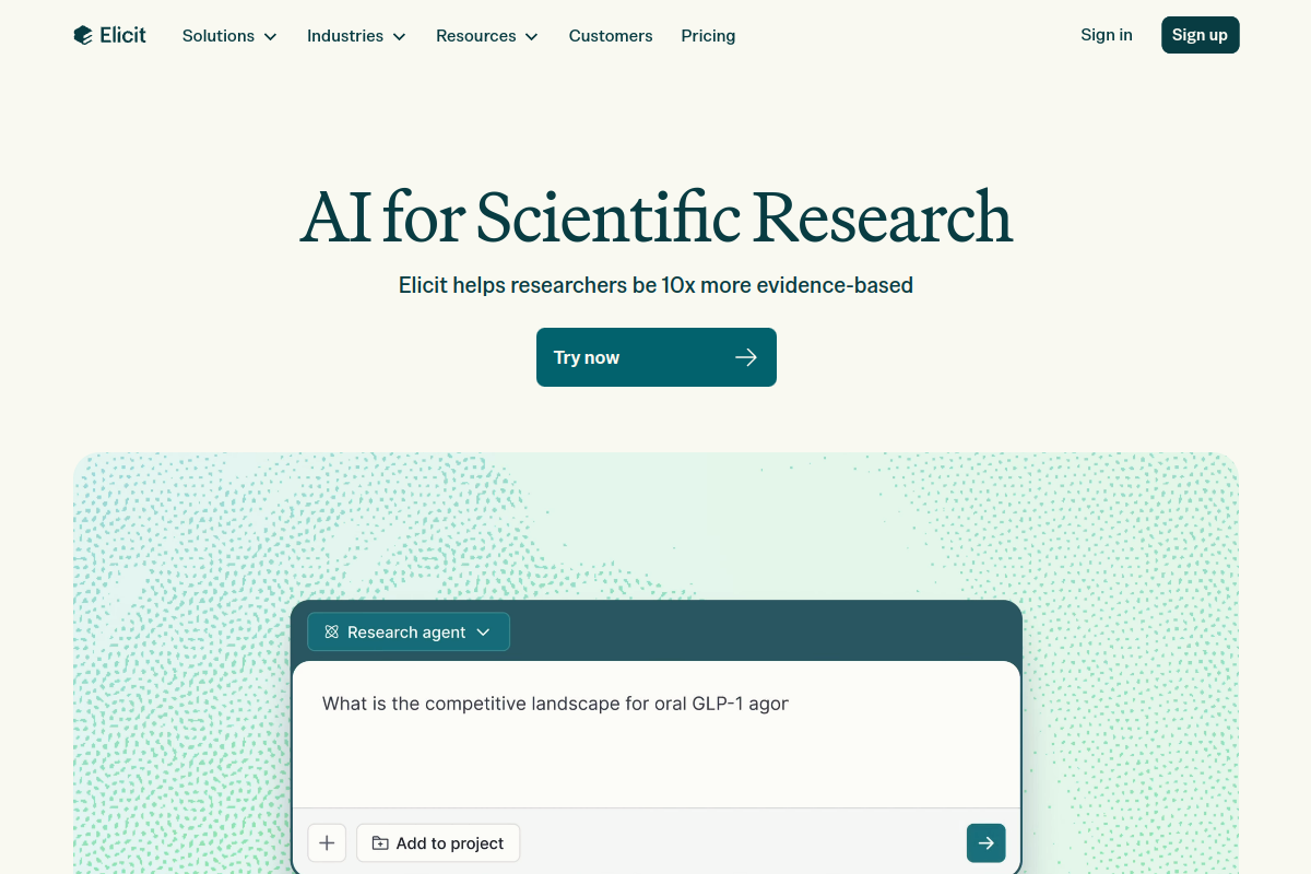 Elicit preview