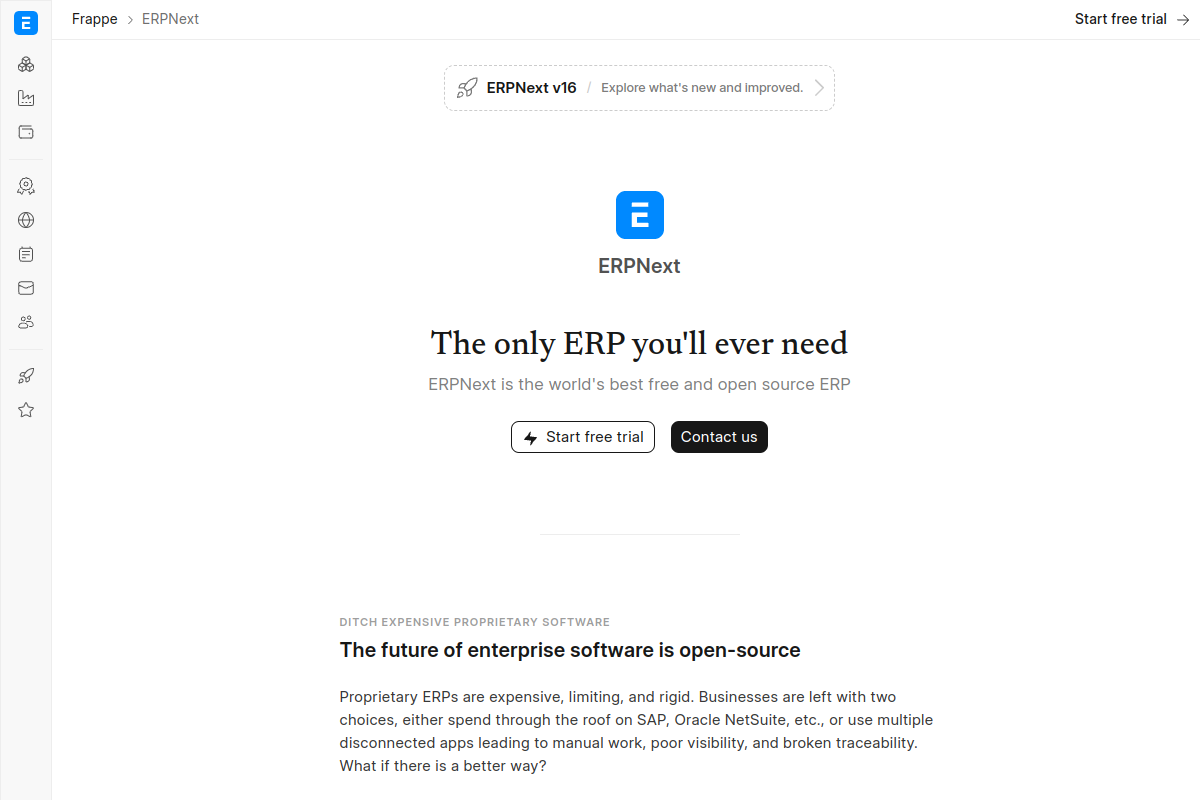 ERPNext screenshot