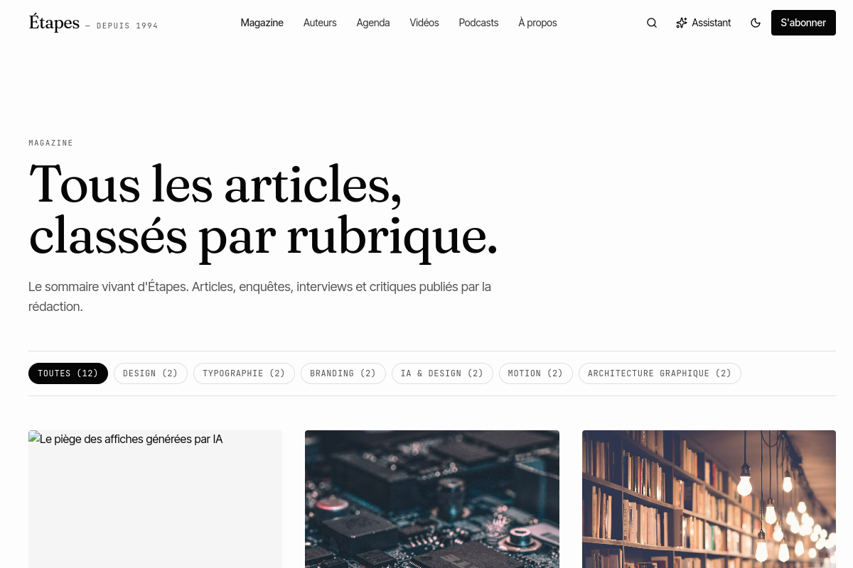 Etapes.com — aperçu live du site