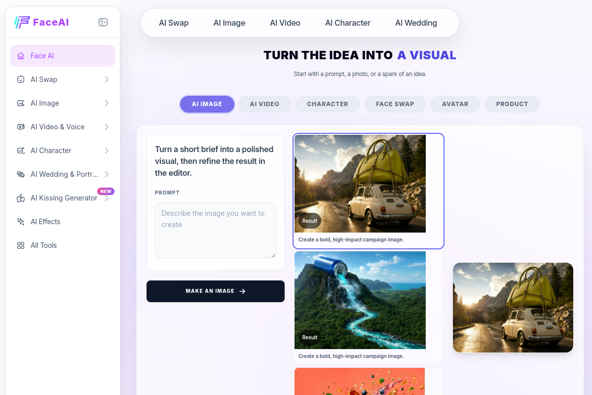 FaceAI preview