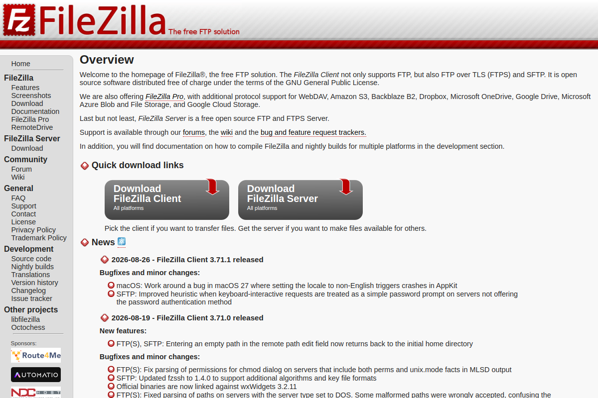 FileZilla preview