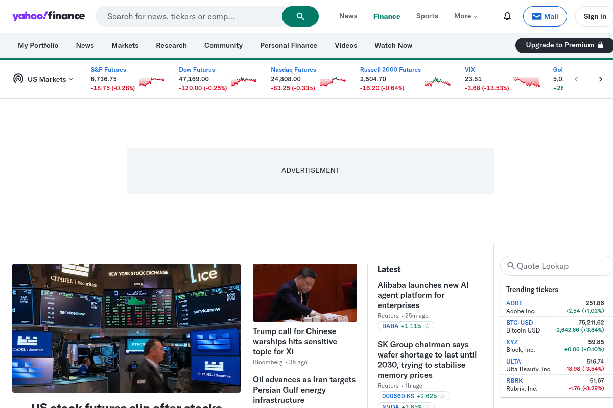 Yahoo Finance API (Unoffic) preview
