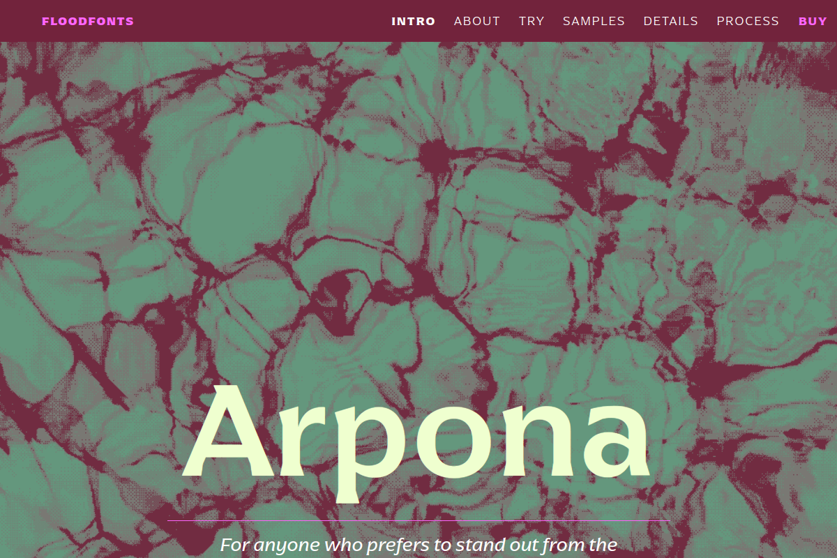 screenshot of Arpona