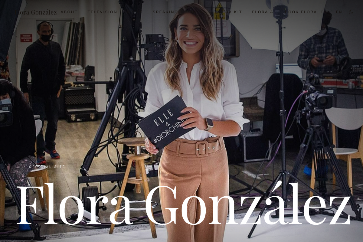 Flora González — aperçu live du site