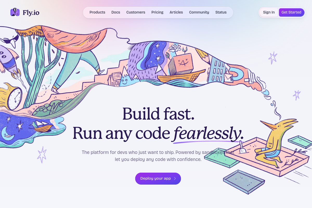 Fly.io screenshot