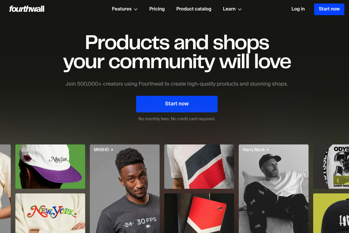 Fourthwall screenshot
