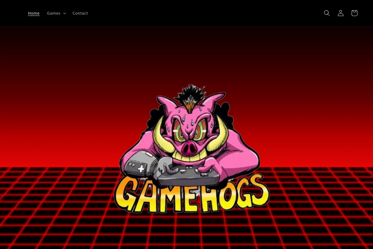 Game Hogs homepage preview