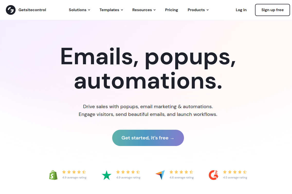Getsitecontrol screenshot