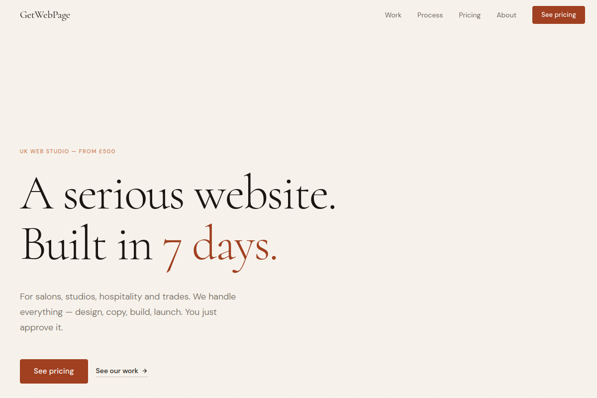 GetWebPage — website screenshot