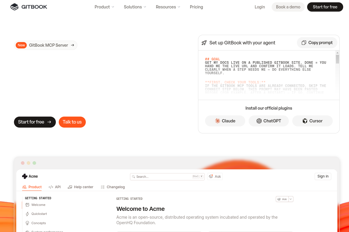 The knowledge layer for AI website screenshot 1