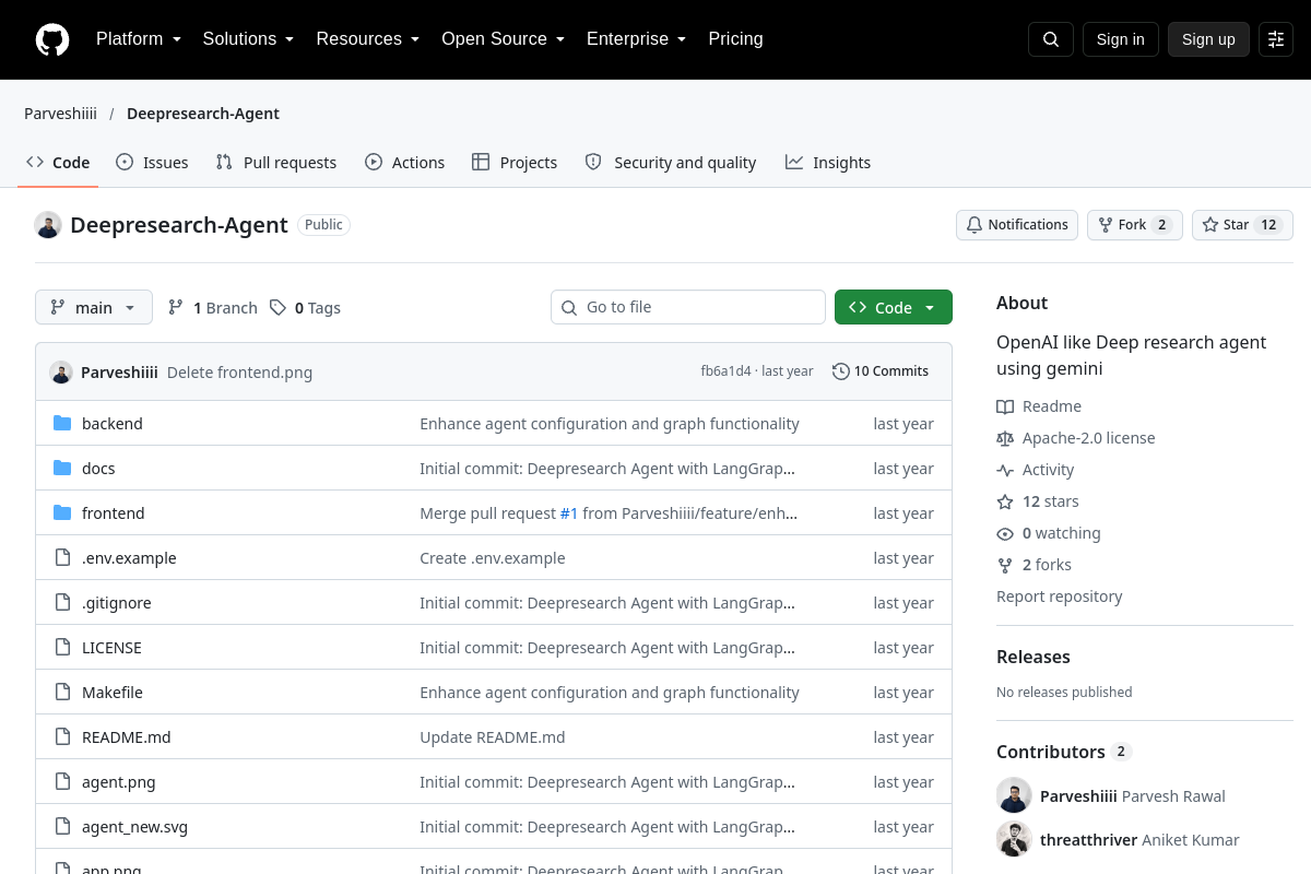 DeepResearch-Agent preview