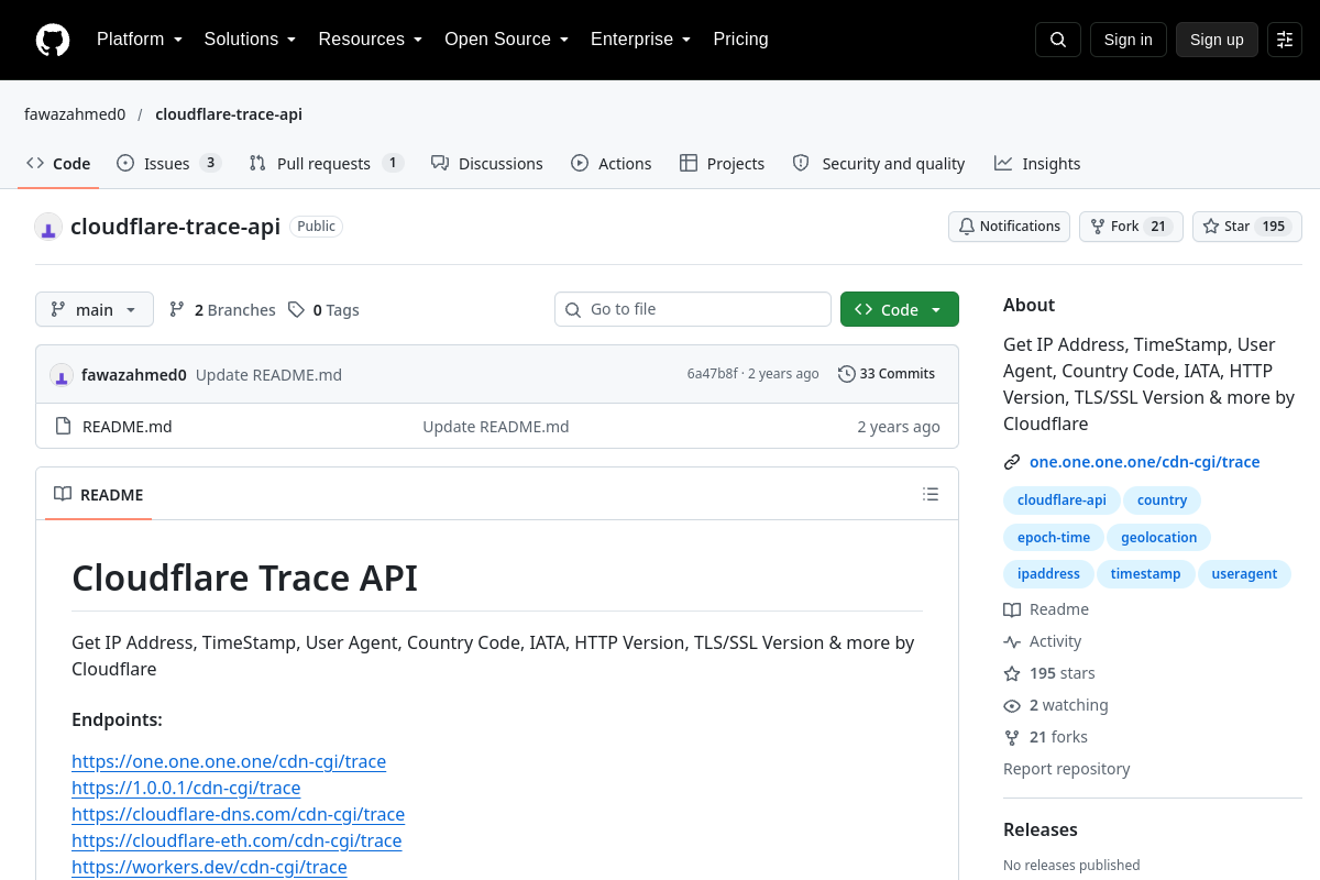 Cloudflare Trace preview