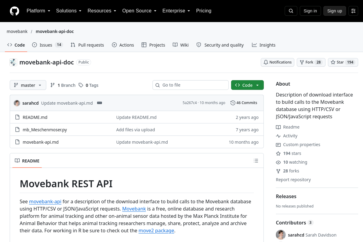 Movebank preview