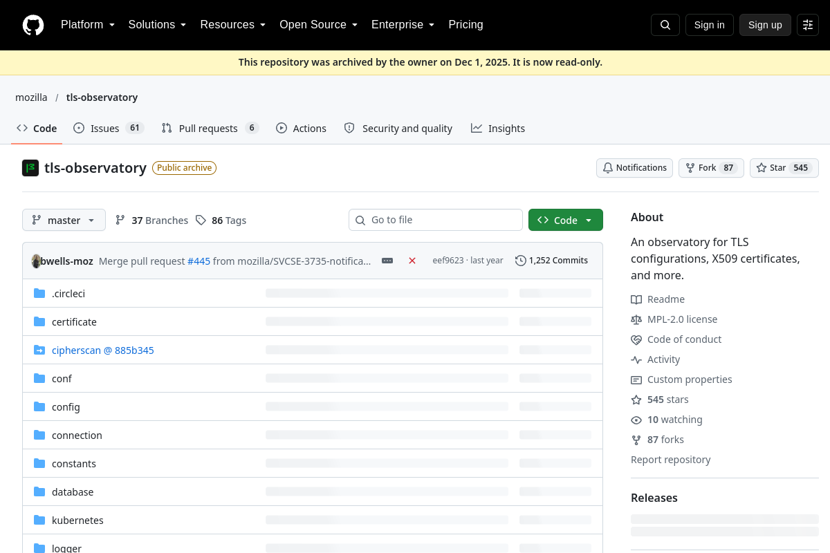 Mozilla tls scanner preview