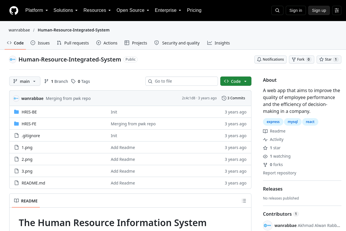 Preview Human Resource Integrated System